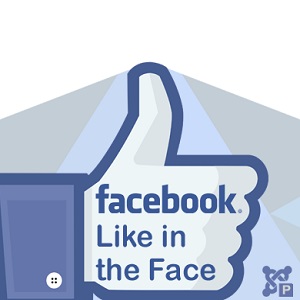 FB Like in the Face 