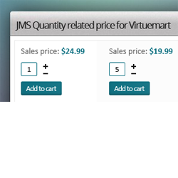 JMS quantity related price for Virtuemart 