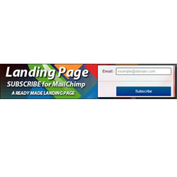 Landing Page Subscribe for MailChimp 