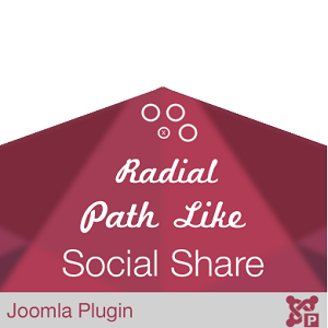 Radial Path Like Social Share 