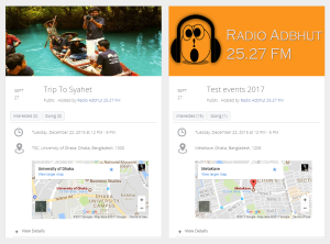 Responsive Facebook Page Events Feed 