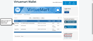 Wallet System For Virtuemart 
